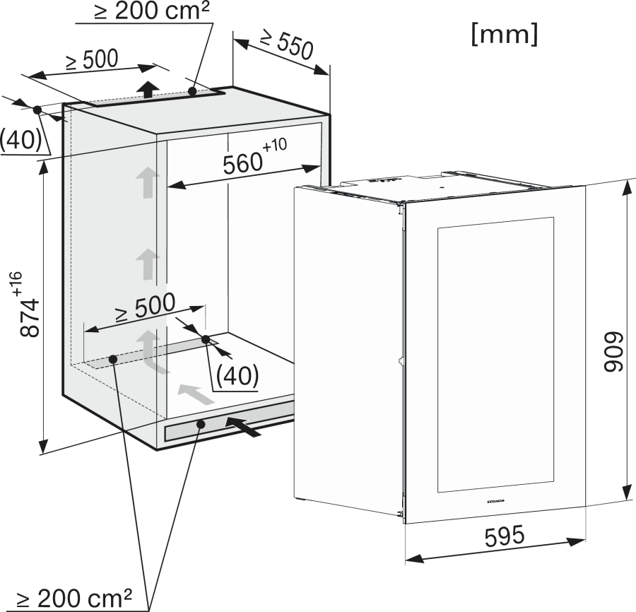 Встраиваемый винный холодильник KWT6422iG-1 obsw в интернет-магазине Miele Shop - фото 6