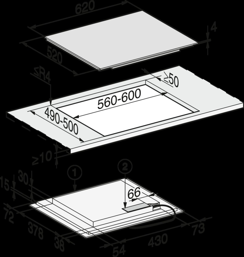 Плитаның KM 7466 FL 125 шығарылымы в интернет-магазине Miele Shop - фото 4