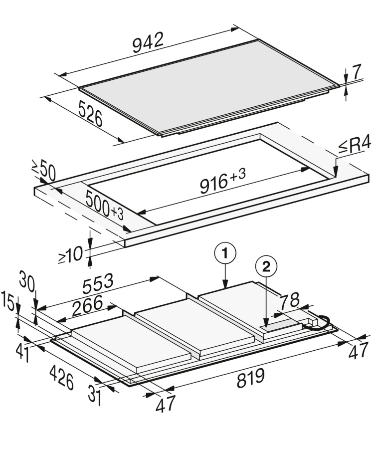 Панель конфорок KM7697 FR в интернет-магазине Miele Shop - фото 3