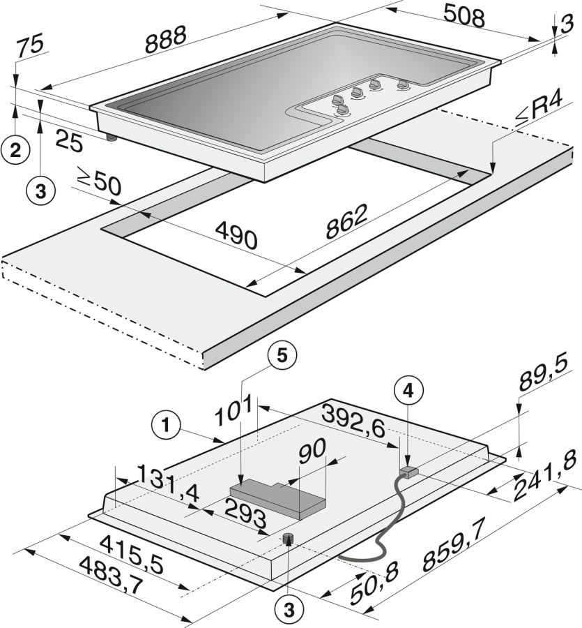 Газ плитасы КМ 2356-1 в интернет-магазине Miele Shop - фото 4