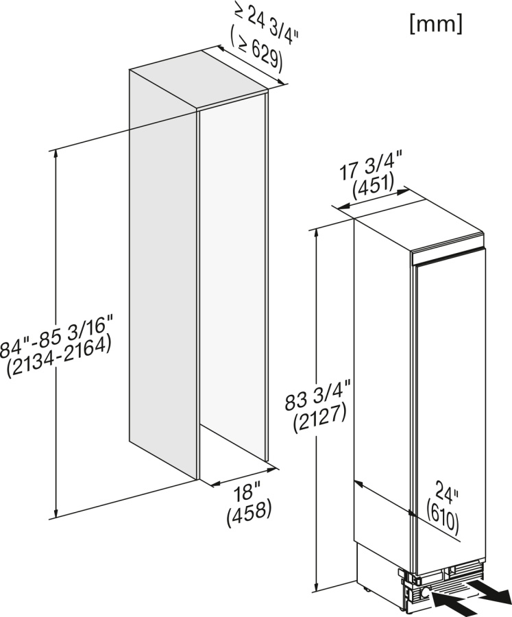 Встраиваемый морозильник MasterCool F2411Vi в интернет-магазине Miele Shop - фото 3