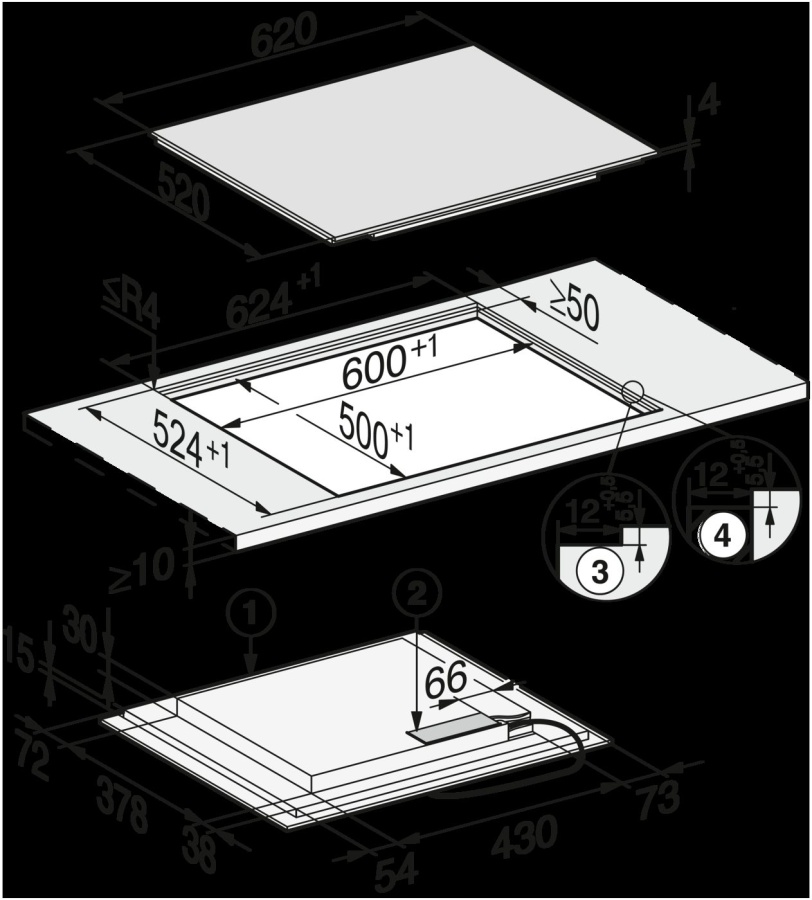 Плитаның KM 7466 FL 125 шығарылымы в интернет-магазине Miele Shop - фото 3